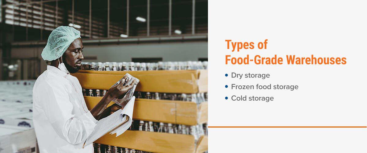 Types of food-grade warehouses