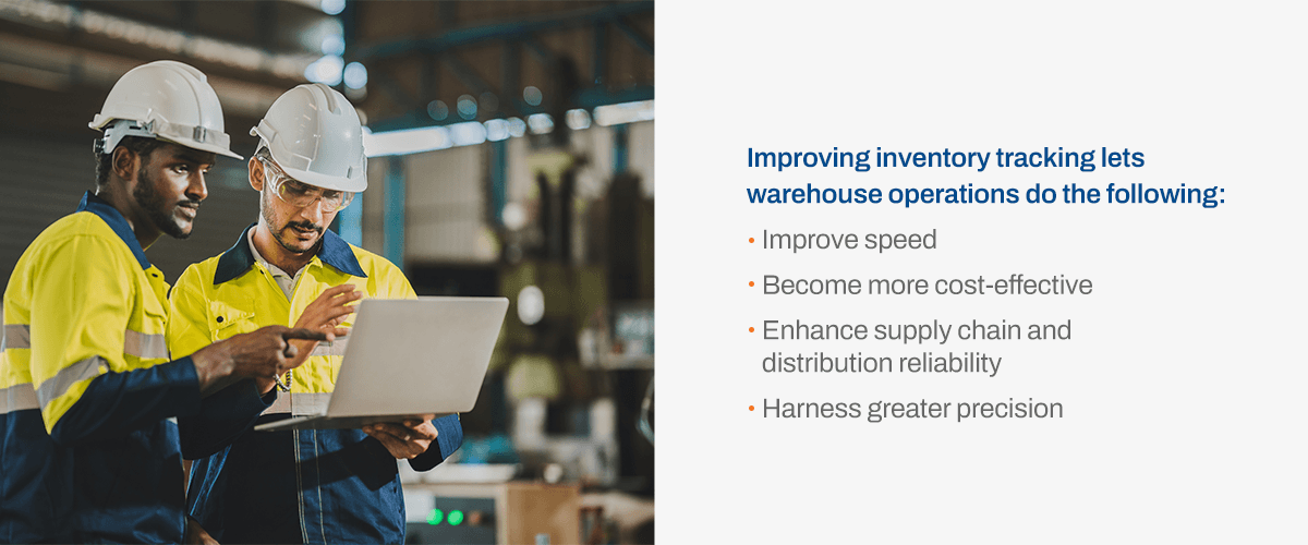 Benefits of improving warehouse inventory tracking